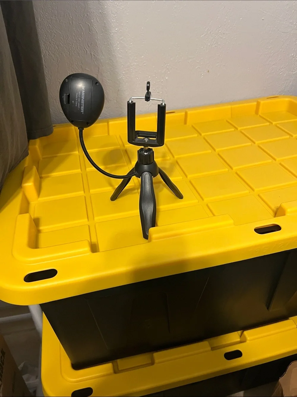 Small Tripod with Clip-On LED Light
